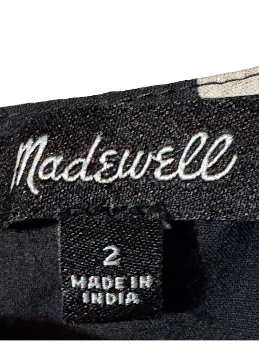Madewell V-Neck Flutter Sleeve Midi Dress Black Polka Dot Size 2 - Picture 4 of 7